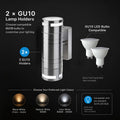Simple Lighting - 7504 - Infographics - 2 x GU10 Lamp Holders