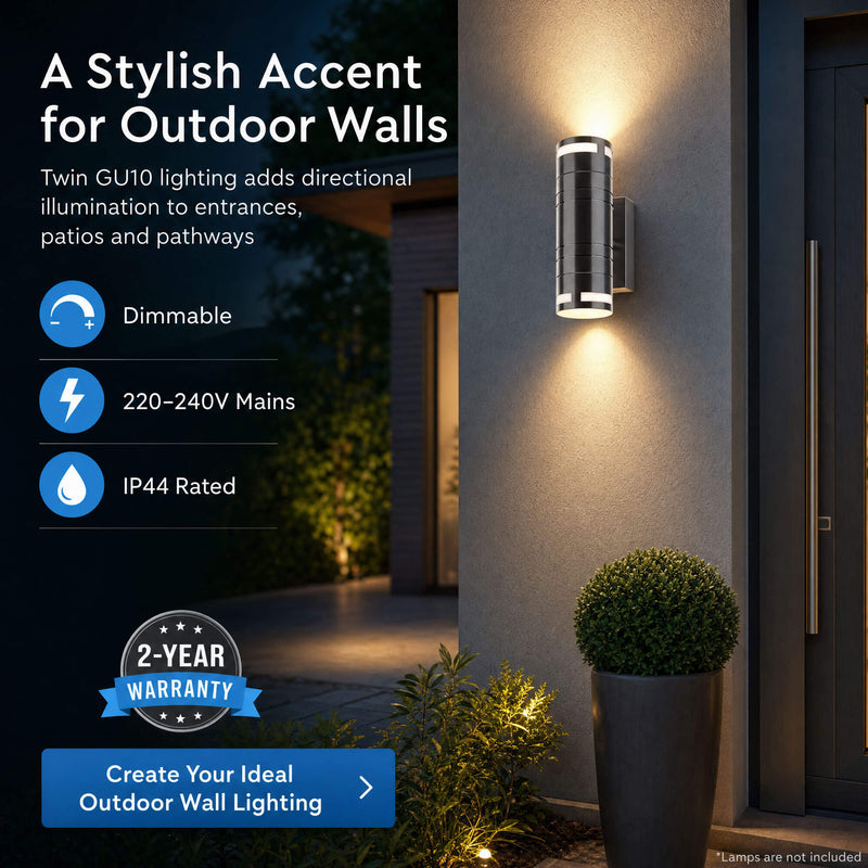 Simple Lighting - 7504 - Infographics - A Stylish Accent for Outdoor Walls