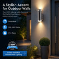 Simple Lighting - 7504 - Infographics - A Stylish Accent for Outdoor Walls