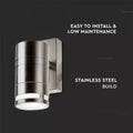 GU10 Wall Light Fitting, Stainless Steel is easy to install and low maintenance. Built from stainless steel