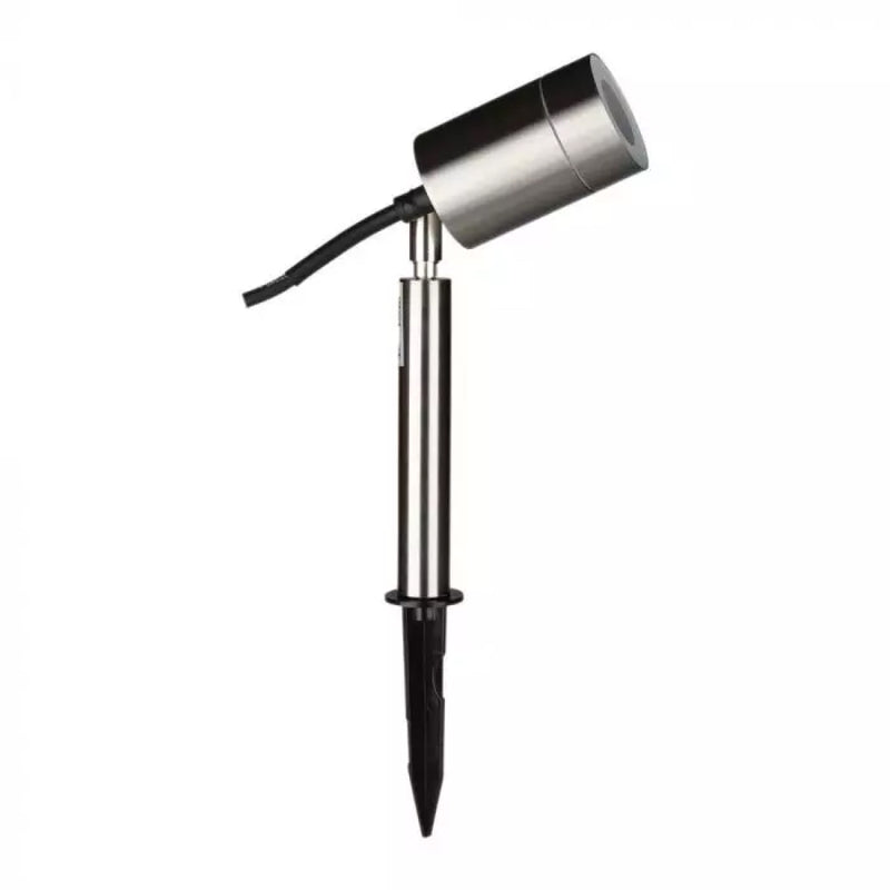 Full side view of Garden Spike Light, GU10, Stainless Steel Body from Simple Lighting