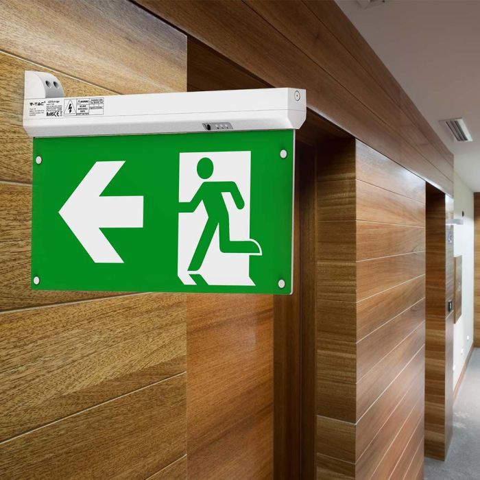 side mounted 4-in-1 emergency exit light