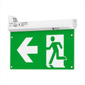 front of a 4-in-1 emergency exit light