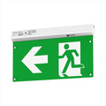 angled view of a 4-in-1 emergency exit light