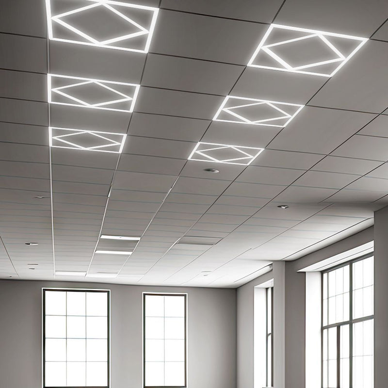 60W LED Diamond Borderline Panel in Action (angle 2)