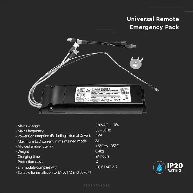 LED Emergency Kit with tech specs