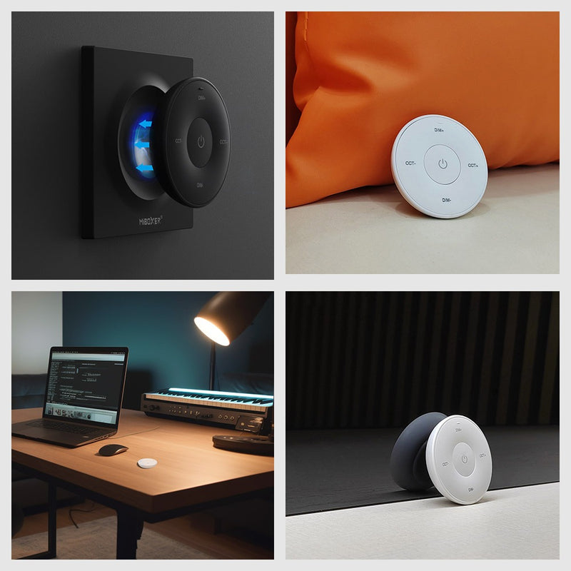 black remote control with different applications