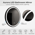 Simple Lighting - AURORA610-MB - Infographics - Aurora LED Bathroom Mirror