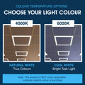 SL - BORDERLINE LED PANEL - Infographics - Colour Temperature Options - Choose Your Light Colour