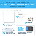 SL - BORDERLINE LED PANEL - Infographics - Installation and What's Included