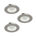 Simple Lighting - CAB-12V-3P - Under Cabinet Light - Three recessed LED under-cabinet lights on white background