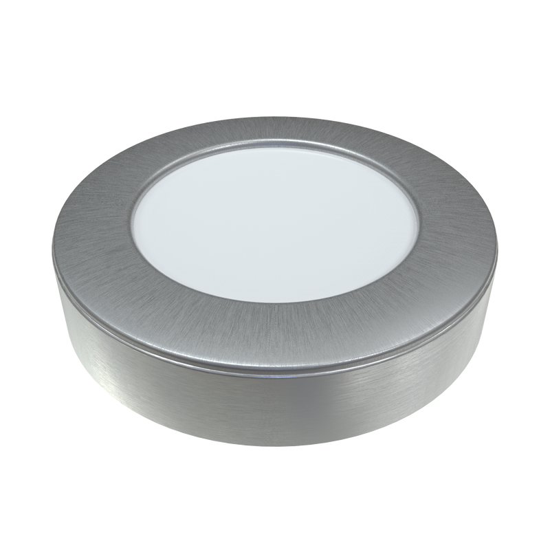 Simple Lighting - CAB-12V - Under Cabinet Light - Surface LED under cabinet light with brushed chrome finish