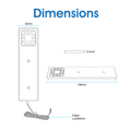 Simple Lighting - CAB-2.5W-BLK - Dimensions
