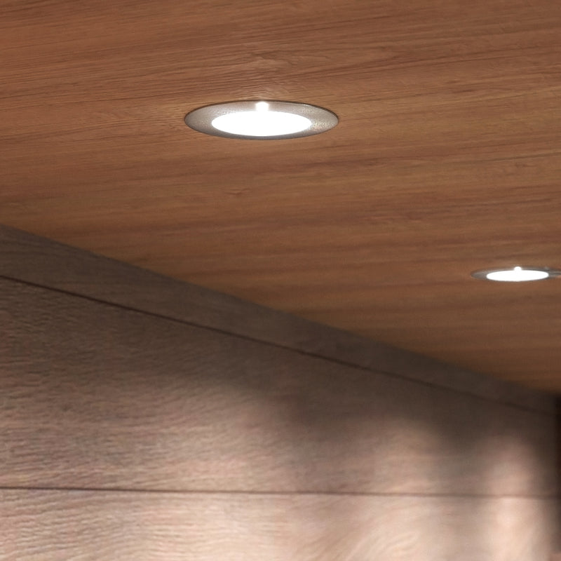 Simple Lighting - CAB-12V - Under Cabinet Light - Natural white LED lights beneath wooden cabinets