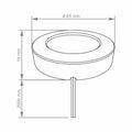 Simple Lighting - CAB-240V - Under Cabinet Light - Diagram and dimensions of the LED under cabinet light