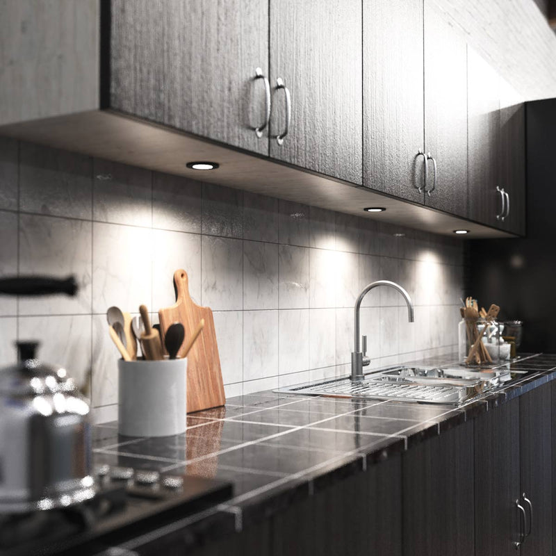 Simple Lighting - CAB-D75-B-4K - Kitchen Counter - Full Shot - Natural White