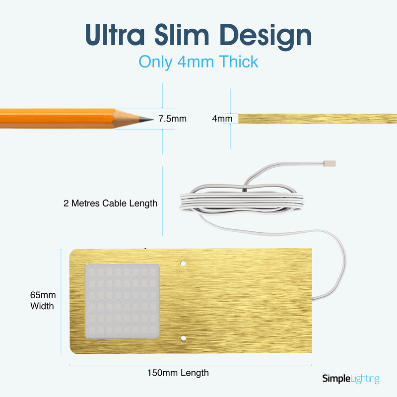 Simple Lighting - CAB-5W-BB-CCT - Infographics - Ultra Slim Design