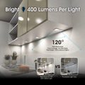 Simple Lighting - CAB-5W-W-CCT - Infographics - Bright 400 Lumens Per Light