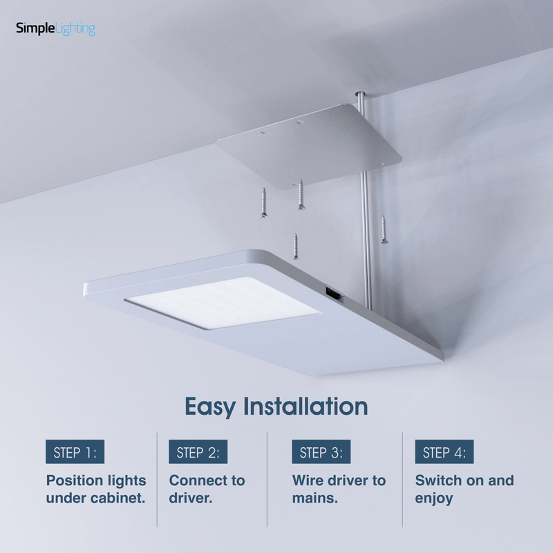 Simple Lighting - CAB-5W-W-CCT - Infographics - Easy Installation
