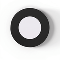 SL - 2.6W LED Magnetic Cabinet Light 75mm Round Black - Top Facing