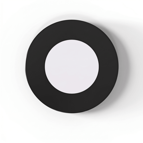 SL - 2.6W LED Magnetic Cabinet Light 75mm Round Black - Top Facing