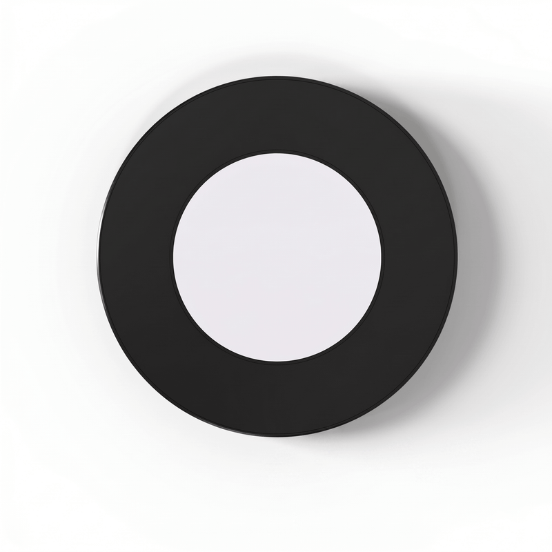 SL - 2.6W LED Magnetic Cabinet Light 75mm Round Black - Top Facing