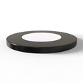 SL - 2.6W LED Magnetic Cabinet Light 75mm Round Black - Side Facing