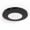 SL - 2.6W LED Magnetic Cabinet Light 75mm Round Black - Front Facing