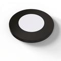 SL - 2.6W LED Magnetic Cabinet Light 75mm Round Black - Up-Front Facing