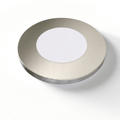 SL - 2.6W LED Magnetic Cabinet Light 75mm Round Silver - Front Facing