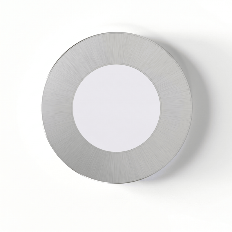 SL - 2.6W LED Magnetic Cabinet Light 75mm Round Silver - Top Facing
