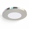 SL - 2.6W LED Magnetic Cabinet Light 75mm Round Silver - Top Side Facing