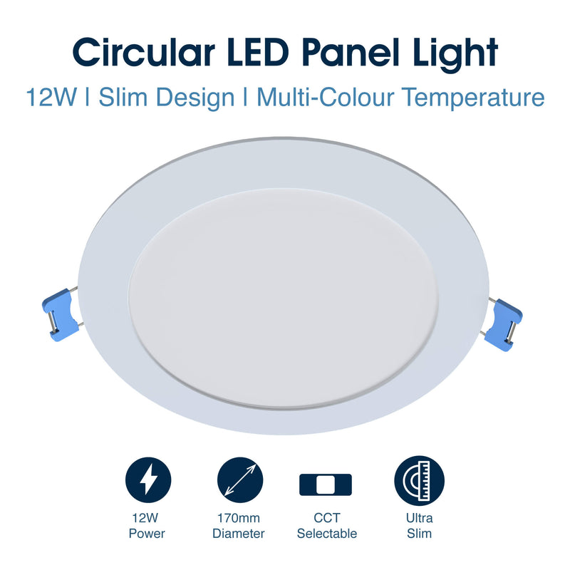 Simple Lighting - CIR-12W-CCT - Infographics - Circular LED Panel Light