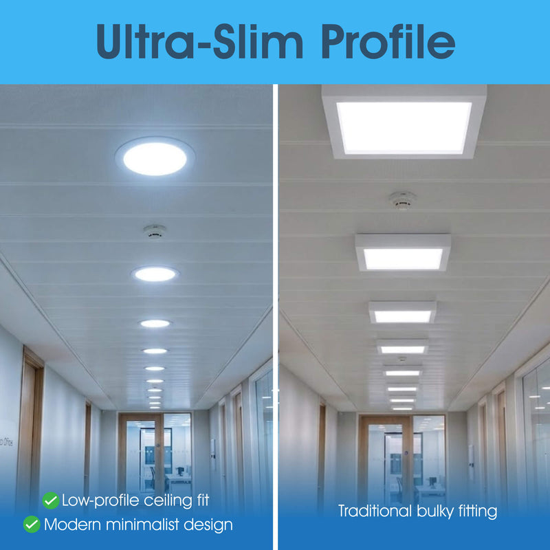 Simple Lighting - CIR-12W-CCT - Infographics - Ultra-Slim Profile