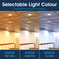 Simple Lighting - CIR-15W-CCT - Infographics - Selectable Light Colour