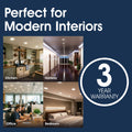 Simple Lighting - CIR-15W-CCT - Infographics - Perfect for Modern Interiors - 3 Year Warranty