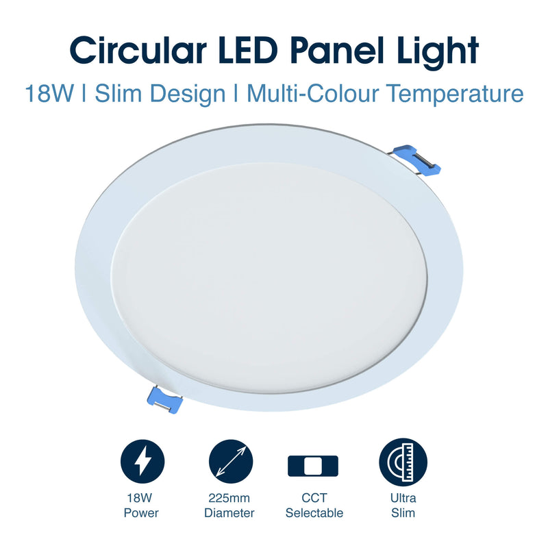 Simple Lighting - CIR-18W-CCT - Infographics - Circular LED Panel Light