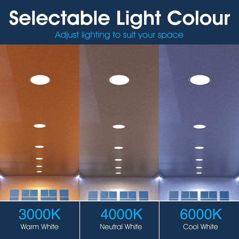 Simple Lighting - CIR-18W-CCT - Infographics - Selectable Light Colour
