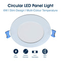 Simple Lighting - CIR-6W-CCT - Infographics - Circular LED Panel Light 