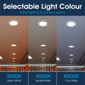 Simple Lighting - CIR-6W-CCT - Infographics - Selectable Light Colour