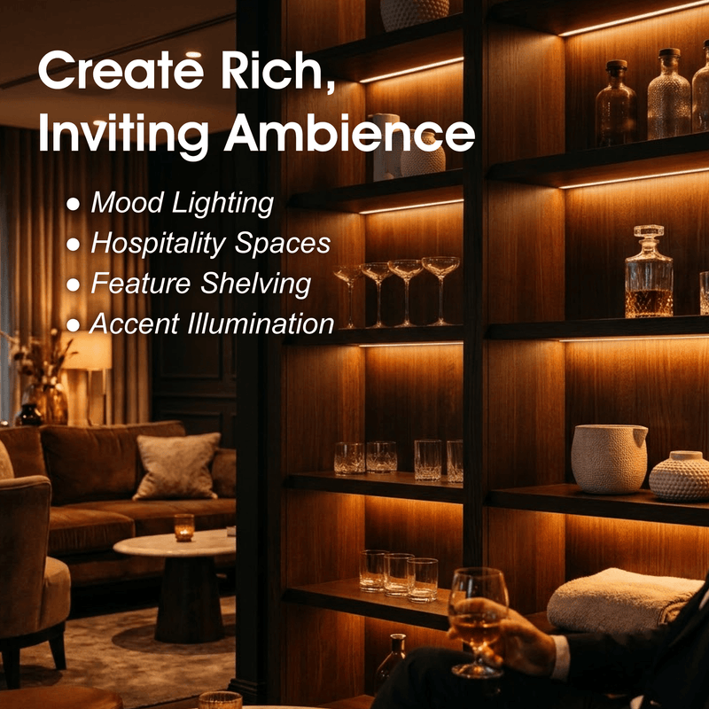 Simple Lighting - COB-IP20-6W-A - Infographics - Create Rich, Inviting Ambience