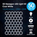 Lighteez - LTZ-HEX-50S-65K - Infographics - 50 Hexagon LED Light Kit Cool White