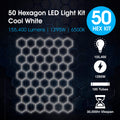 Lighteez - LTZ-HEX-50S-65K-BK - Infographics - 50 Hexagon LED Light Kit Cool White