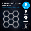 Lighteez - LTZ-HEX-8S-65K-BK - Infographics - 8 Hexagon LED Light Kit Cool White