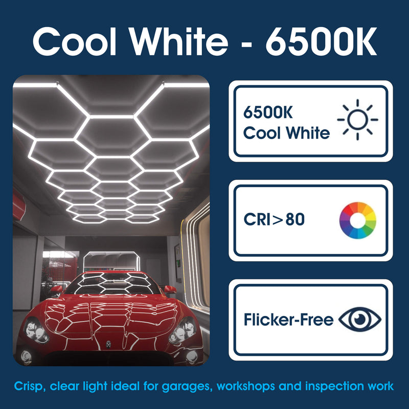 Lighteez - LTZ-HEX-1S-65K - Infographics - Cool White 6500K