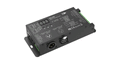 Simple Lighting - DMX Decoder - A decoder with RJ45 and XLR3 ports and green terminals.