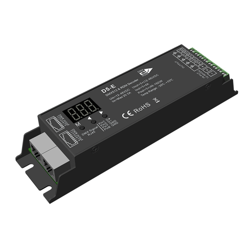 Simple Lighting - DMX Decoder - The decoder with RJ45 ports