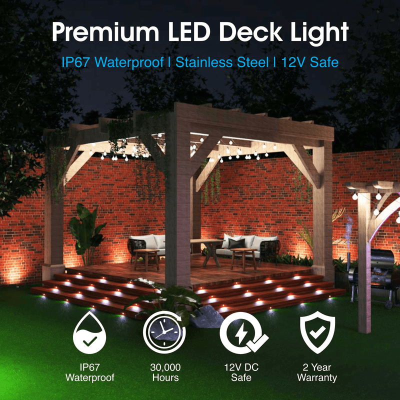 Simple Lighting - DECK-104-CW - Infographics - Premium LED Deck Light