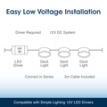Simple Lighting - DECK-104-CW - Infographics - Easy Low Voltage Installation