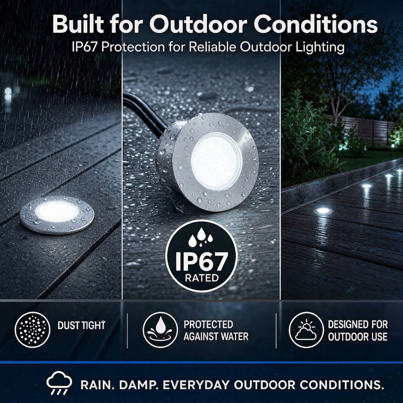 Simple Lighting -  DECK-110-CW - Infographics - Built for Outdoor Conditions